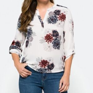 Koda Split Neck Blouse